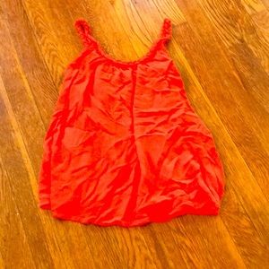 Bright flowy tank